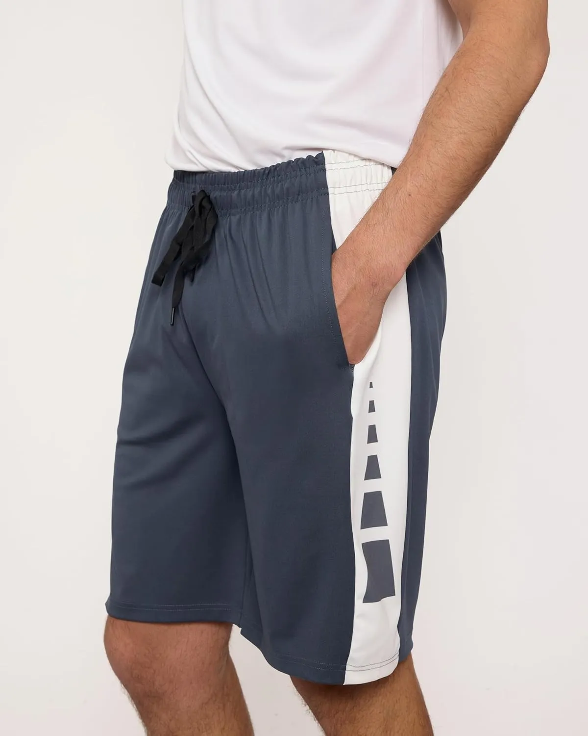 5 Pack Men's Active Quick Dry Fit Shorts - Athletic Running Gym Workout Casual Shorts with Pockets Bulk