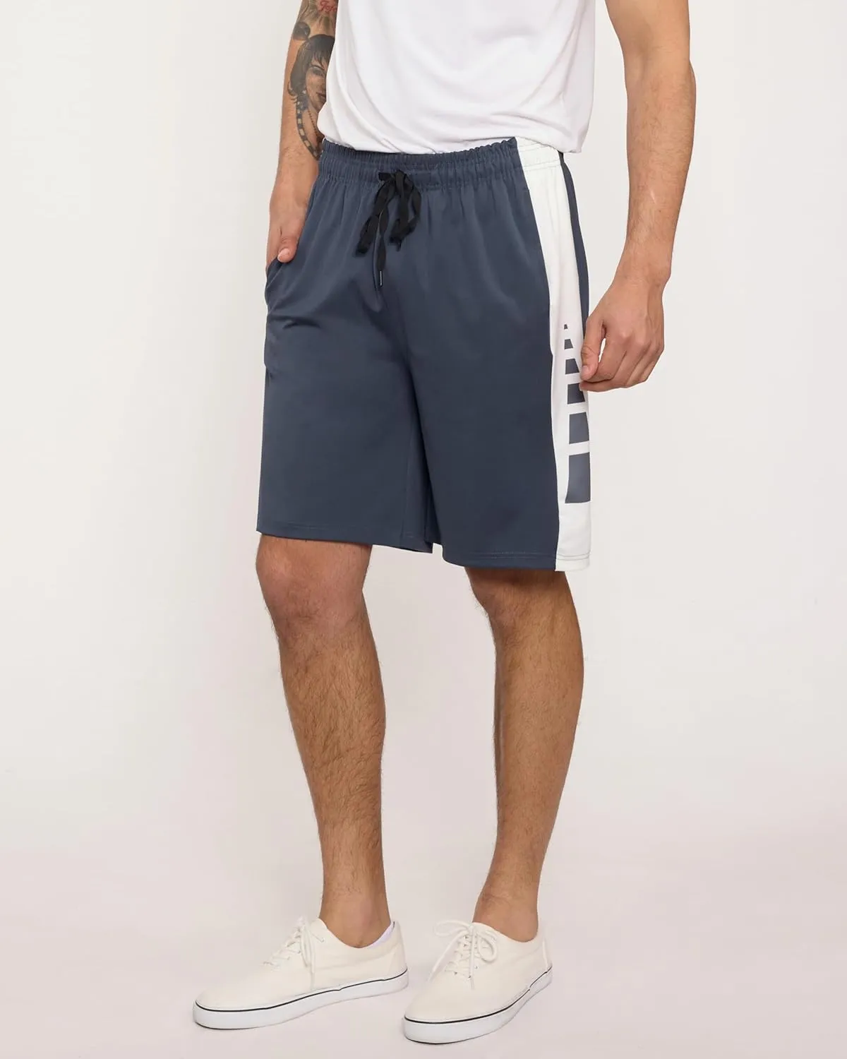 5 Pack Men's Active Quick Dry Fit Shorts - Athletic Running Gym Workout Casual Shorts with Pockets Bulk