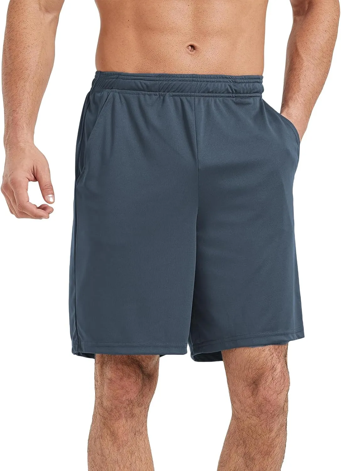 5 Pack Men's Athletic Gym Shorts with Pockets Quick Dry Activewear Workout Running Shorts for Men
