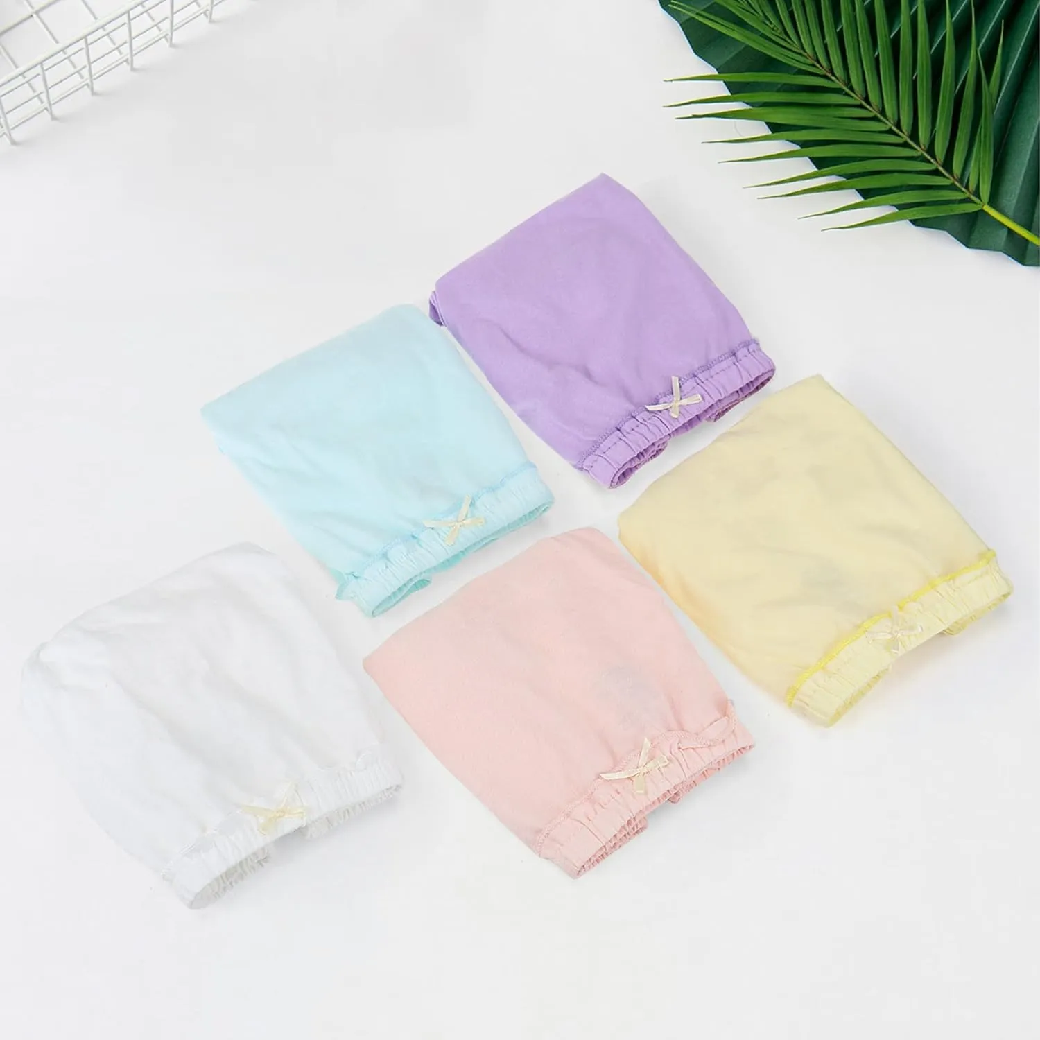 5 Pcs Baby Bloomers Diaper Cover for Toddler Girls Soft Cotton Shorts Toddler Undies