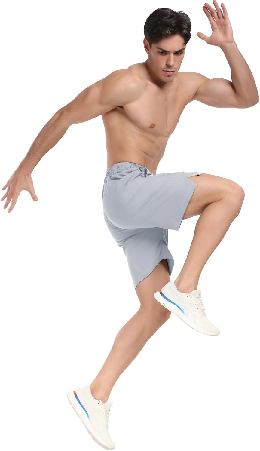 7" Men's Running Shorts Athletic Gym Shorts Lightweight Quick Dry Workout Short with Pockets