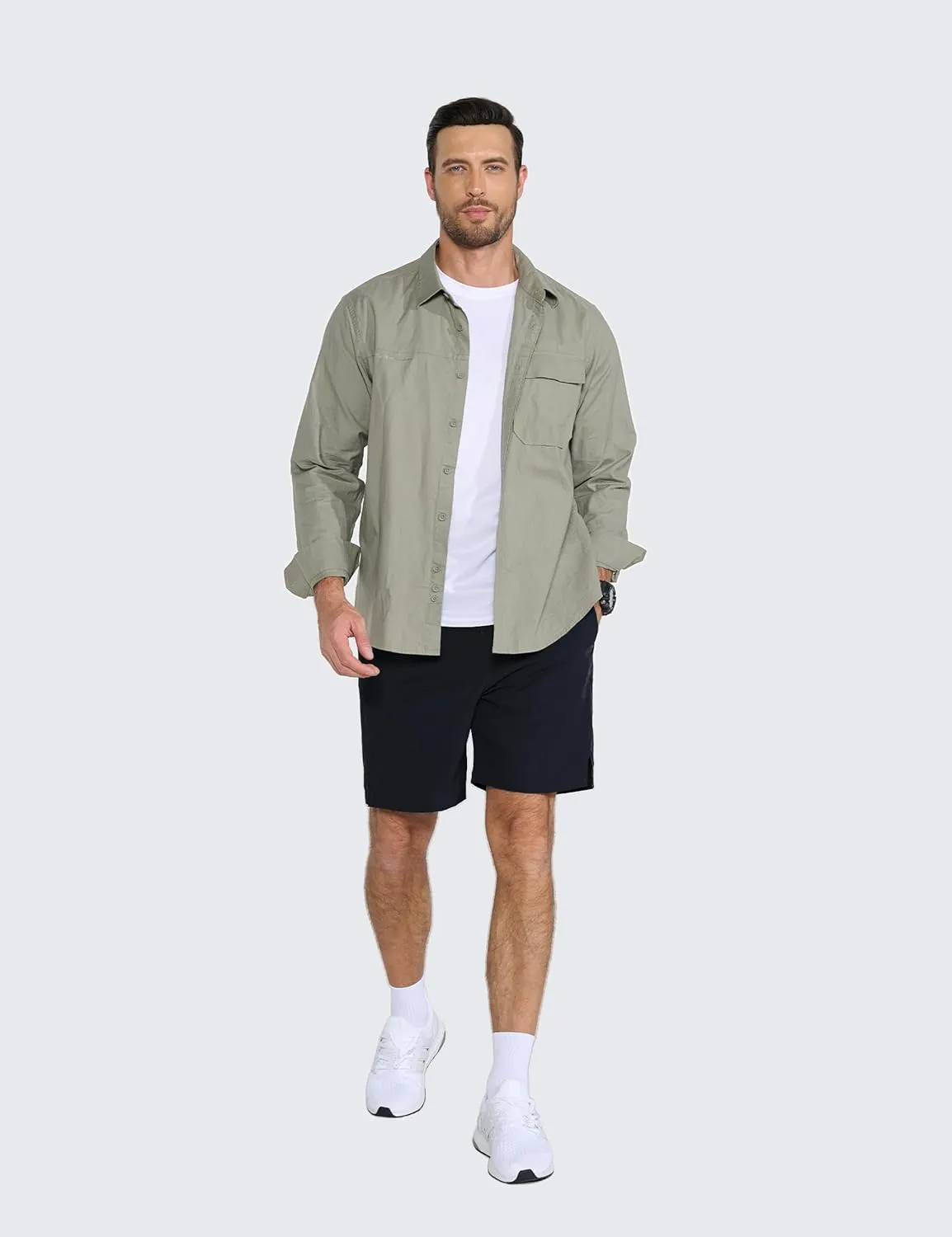 7" Men's Running Shorts Athletic Gym Shorts Lightweight Quick Dry Workout Short with Pockets