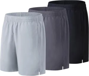 7" Men's Running Shorts Athletic Gym Shorts Lightweight Quick Dry Workout Short with Pockets