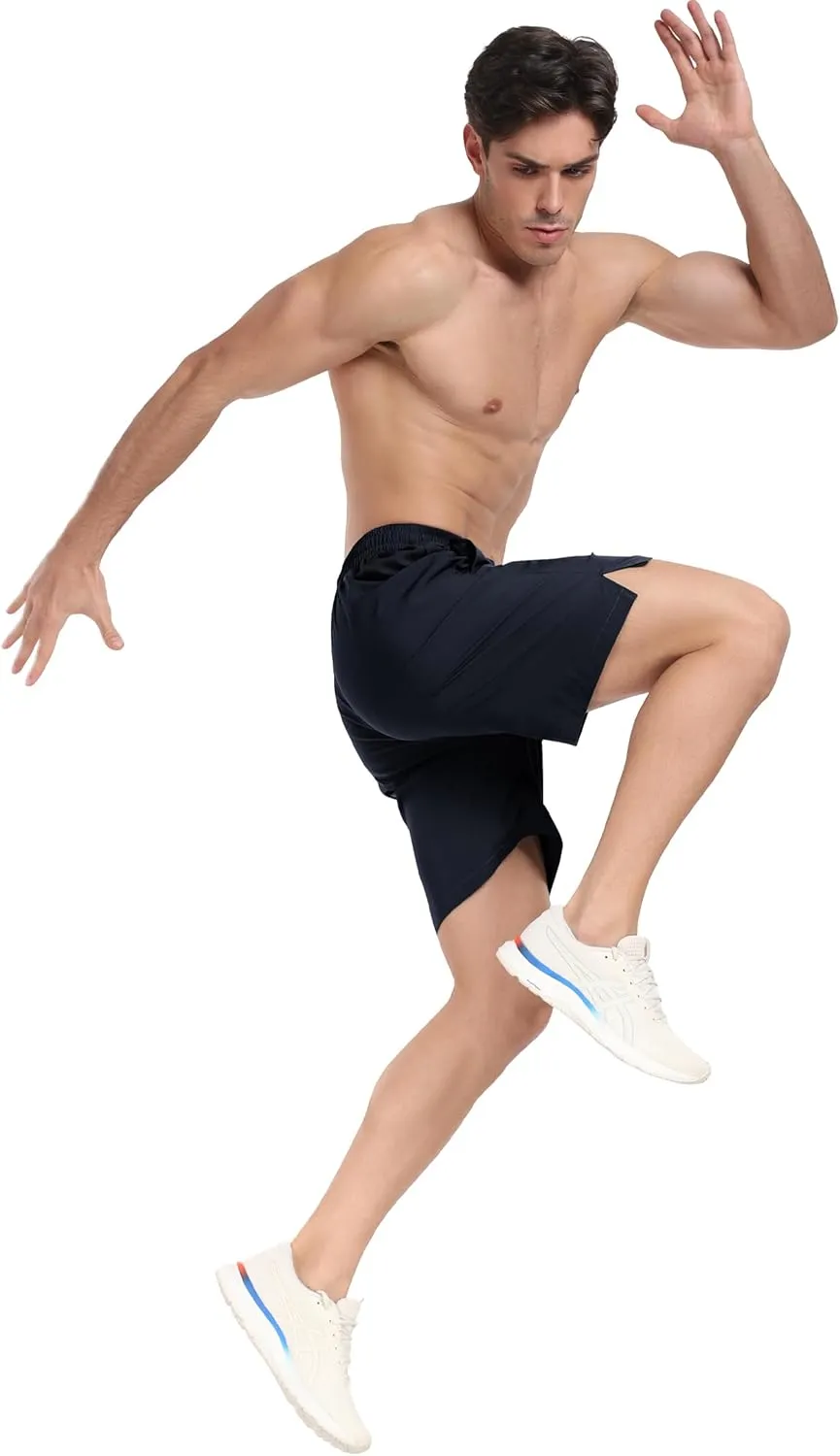 7" Men's Running Shorts Athletic Gym Shorts Lightweight Quick Dry Workout Short with Pockets