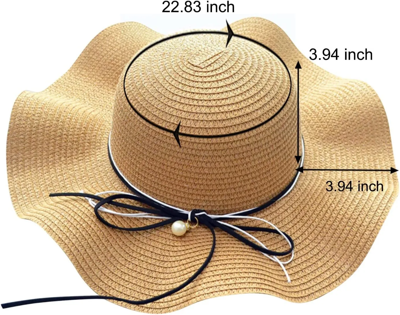 Beach Hats for Women, Wide Brim Sun Hat Foldable Summer Floppy Hat Summer Outdoor Sunshade Beach Hats for Women