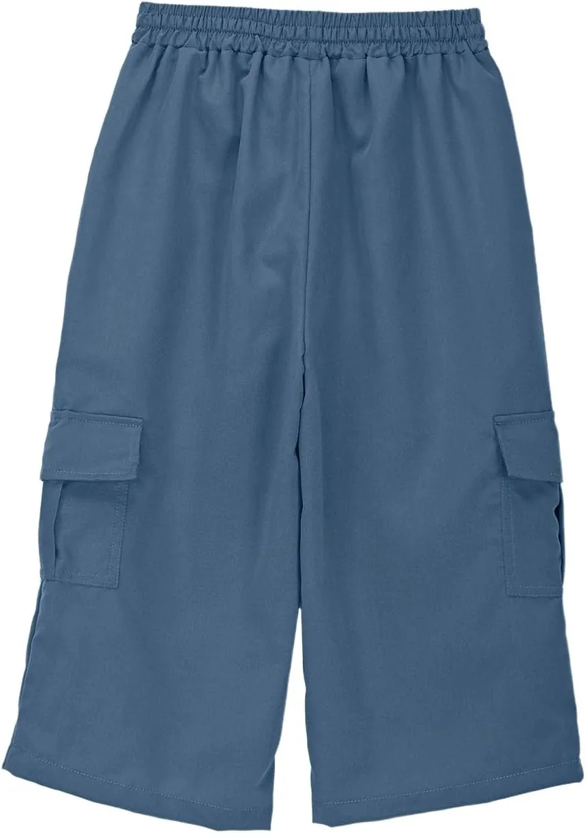 Boys' Cargo Shorts Khaki Pants for Boys School Uniform Athletic Shorts Kids Quick Dry Hiking Cargo Pants Sweatpants