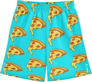 Boys Casual Shorts, Elastic Waist Athletic Gym Shorts with Pockets for Active Kids 7-15Y