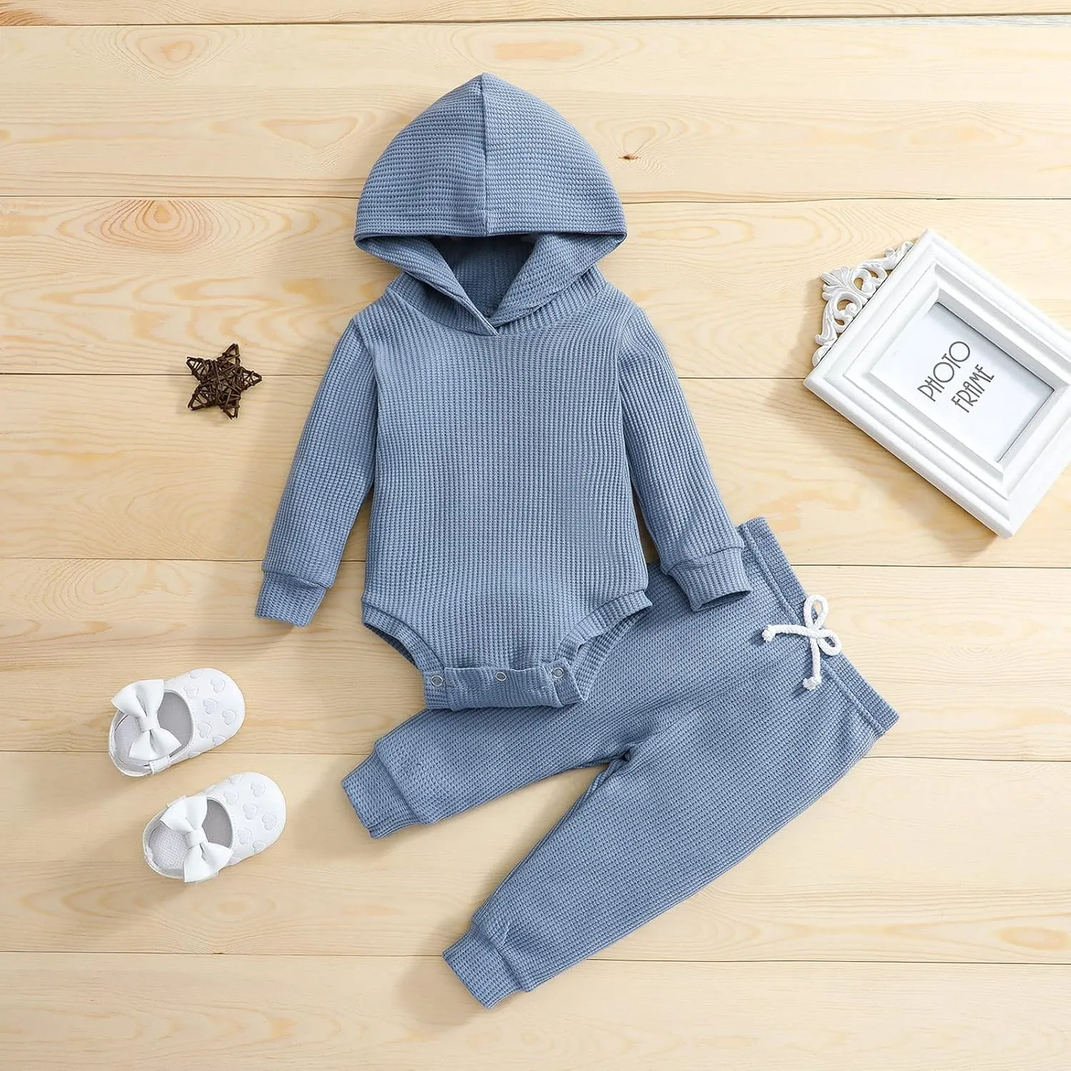 Boy's Pant Sets Fall Winter Long Sleeve Pullover Hoodie and Jogger Sweatpants Set Classic Stylish Outfits