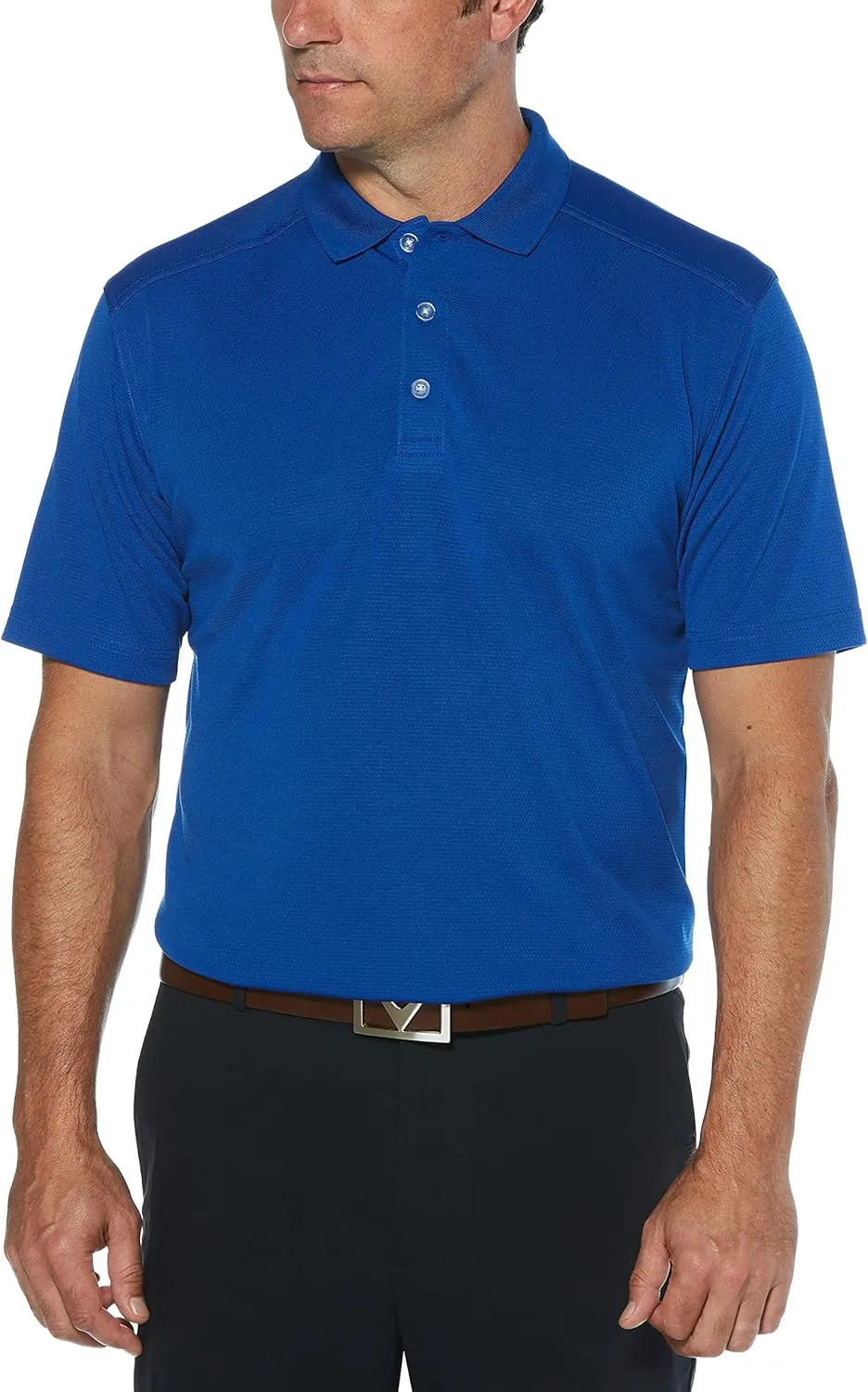 Callaway Men's Short Sleeve Core Performance Stretch Golf Polo, Sun Protection, Moisture-Wicking (Available in Big & Tall)