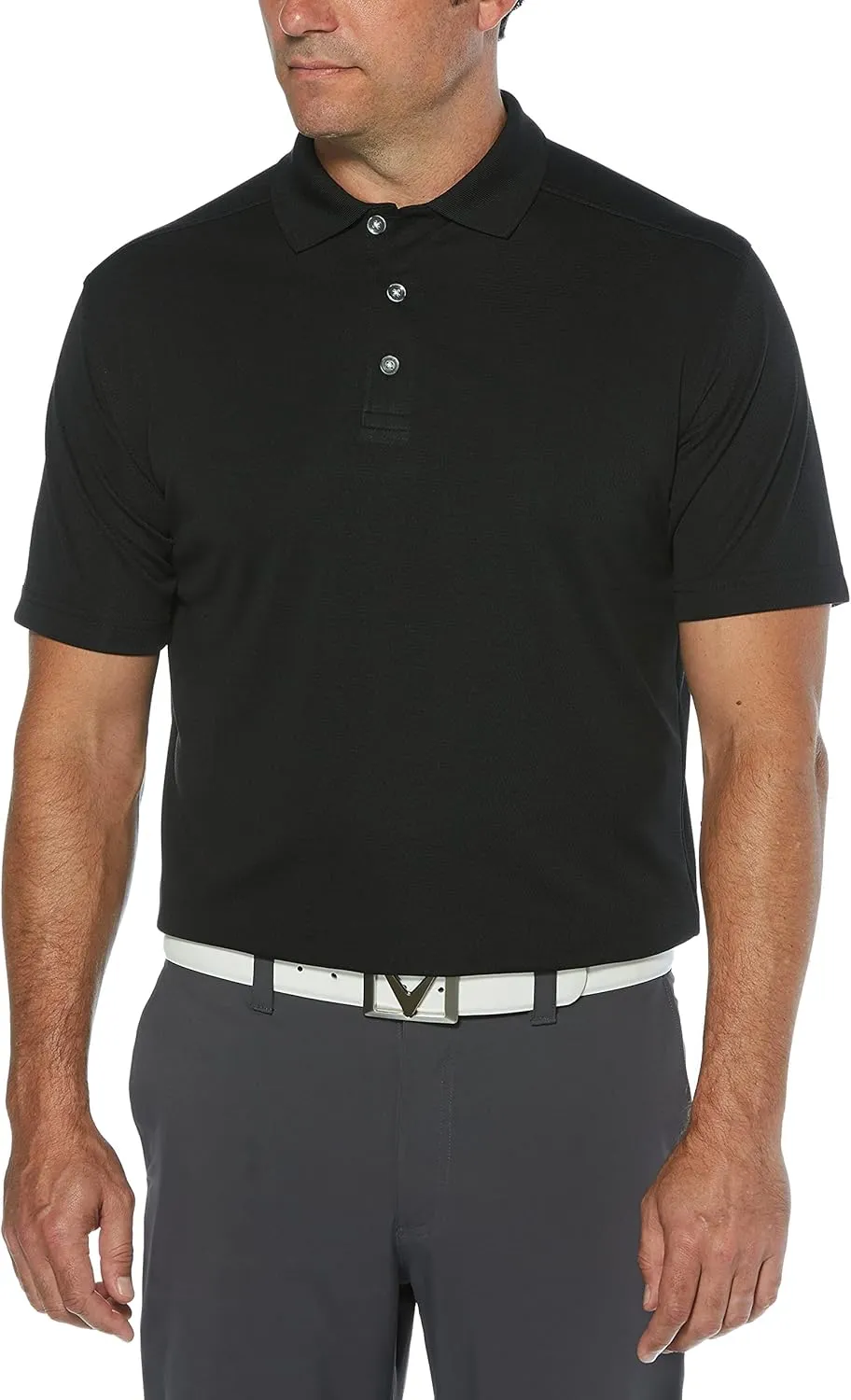 Callaway Men's Short Sleeve Core Performance Stretch Golf Polo, Sun Protection, Moisture-Wicking (Available in Big & Tall)