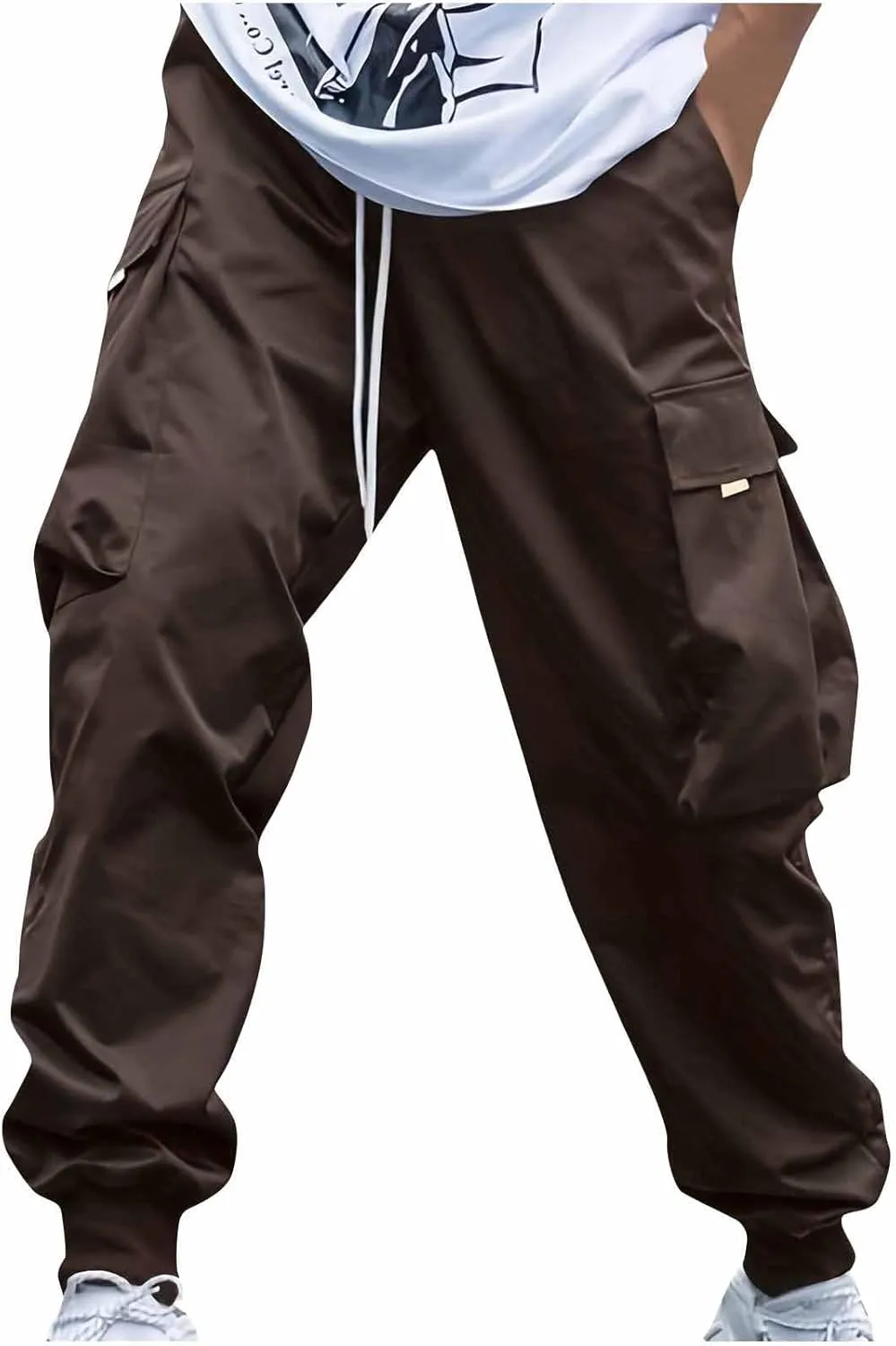 Cargo Joggers Men Baggy Casual Athletic Jogger Cargo Pants Drawstring Fashion Y2k Streetwear PantalóN Cargo Hombre