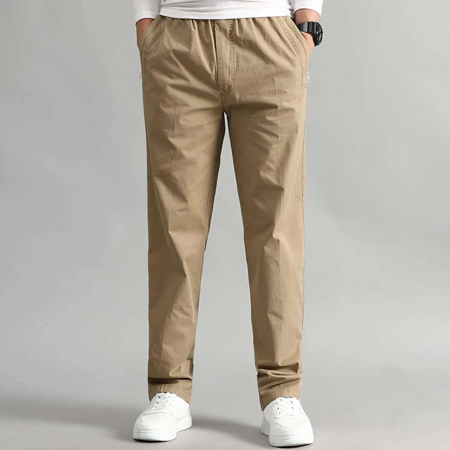Cargo Pants for Men Big and Tall, Pants Men's Cargo Trousers Work Ripstop Cargo Pants Lightweight Cotton Jogger Work