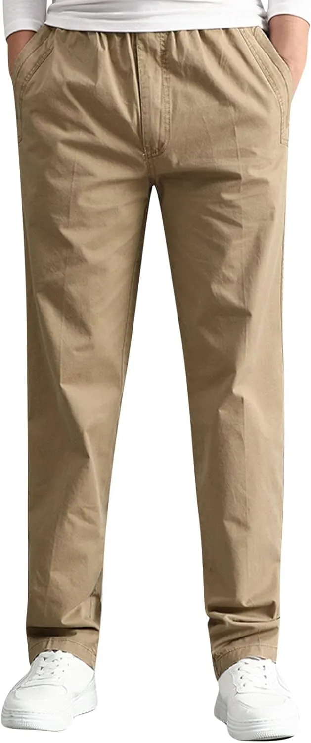 Cargo Pants for Men Big and Tall, Pants Men's Cargo Trousers Work Ripstop Cargo Pants Lightweight Cotton Jogger Work