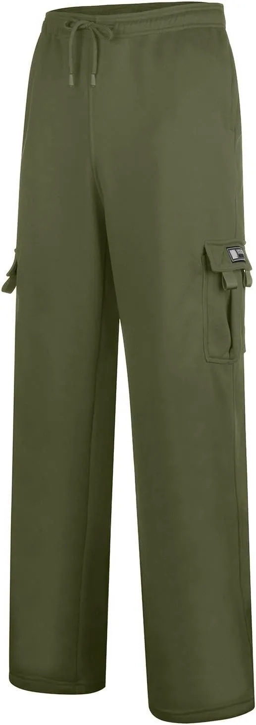 Cargo Pants for Men Sports Hat Multi Woven Pocket Foot Rope Solid Pants Street Cargo Tie Mens Cargo Drawstring