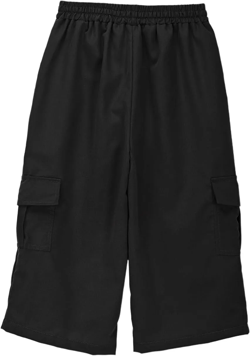 Cargo Shorts for Boys Capri Pants 3/4 Joggers Athletic Khaki Shorts School Uniform Quick Dry Cargo Pants Sweatpants