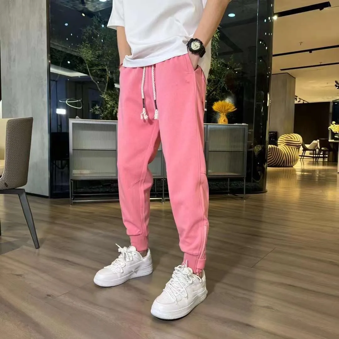 Casual Pants Men's Elastic Waist Streetwear Sport Joggers Trousers