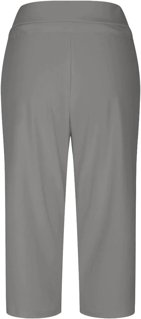 Casual Stretch Capris Pant for Women 2025 Side Pocket Yoga Trouser Straight Leg Summer Sweatpant Lightweight Pants
