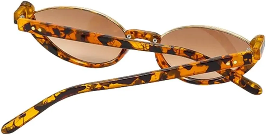 Cat Eye Sunglasses Women Half Frame Trendy Vintage Men Shades Eyewear Luxury Sun Glasses UV400