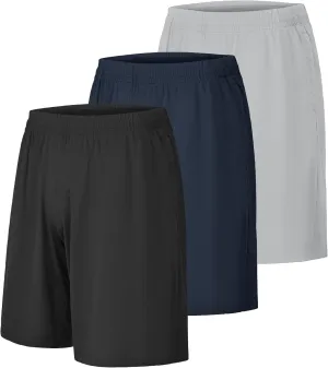 CE' CERDR Mens Athletic Workout Shorts with Pockets and Elastic Waistband Quick Dry Activewear