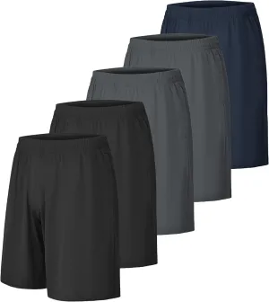 CE' CERDR Mens Athletic Workout Shorts with Pockets and Elastic Waistband Quick Dry Activewear
