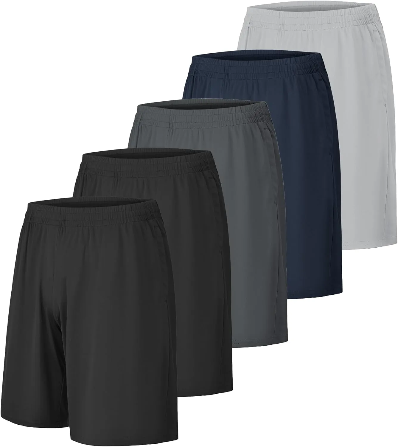 CE' CERDR Mens Athletic Workout Shorts with Pockets and Elastic Waistband Quick Dry Activewear