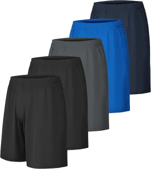 CE' CERDR Mens Athletic Workout Shorts with Pockets and Elastic Waistband Quick Dry Activewear