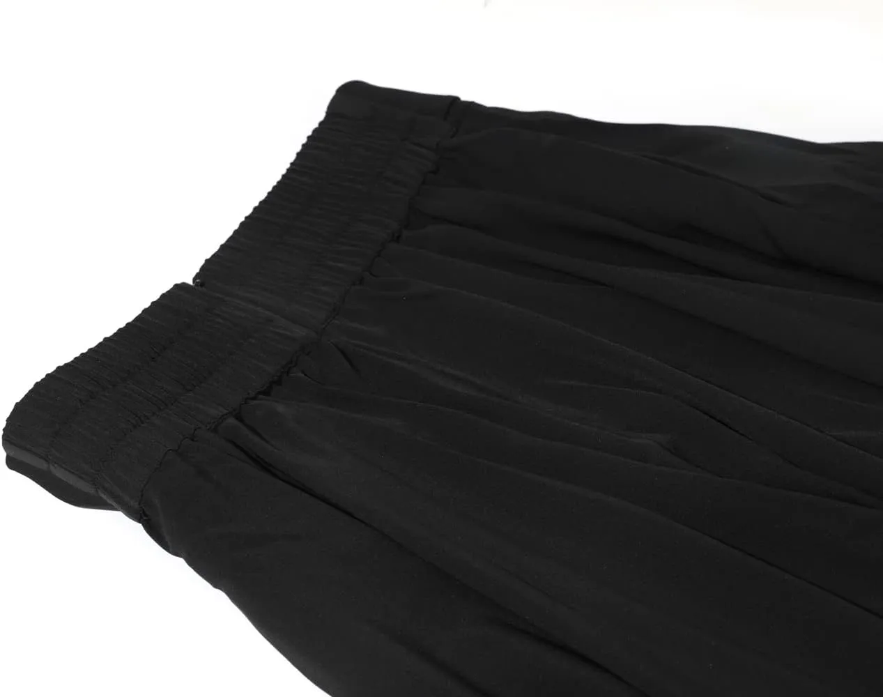 chouyatou Women's Elegant High Waisted Side Slit Irregular Bohemian Maxi Skirt with Pockets