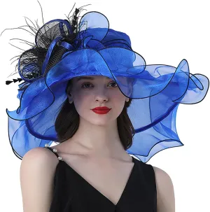 Church Hats for Women 2024 Elegant Womens Summer Sun Hat with Sun Protection Packable Wide Brim Hats