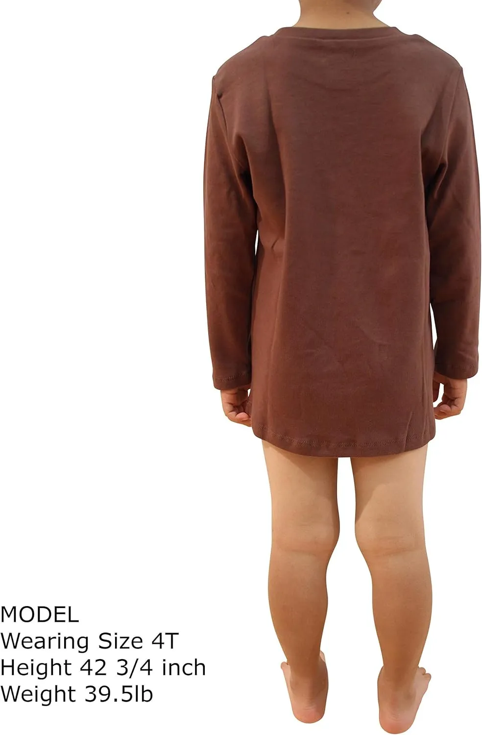 COUVER Infant Toddler Soft Cotton Crew Neck Long Sleeve Tee Shirt