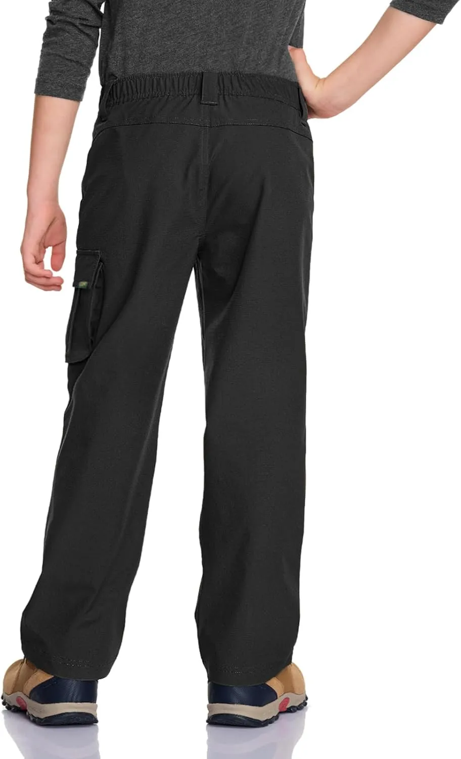 CQR Kids Youth Hiking Cargo Pants, UPF50  Quick Dry Outdoor Camping Pants