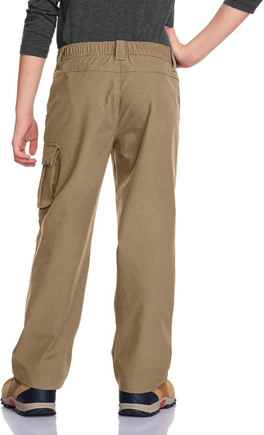 CQR Kids Youth Hiking Cargo Pants, UPF50  Quick Dry Outdoor Camping Pants