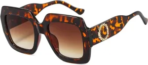 Decorative Sunglasses for Men Women Fashion Retro Vintage Black Uv400