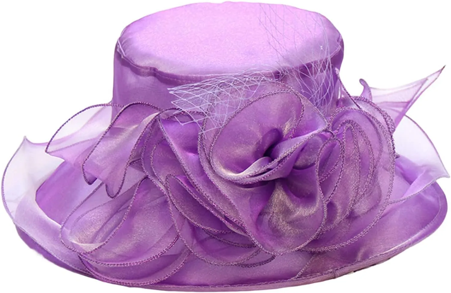 Derby Pillbox Wide Brim Church Hat Tea Party Fascinator Hat for Women for 𝙲ocktail Wedding 2025