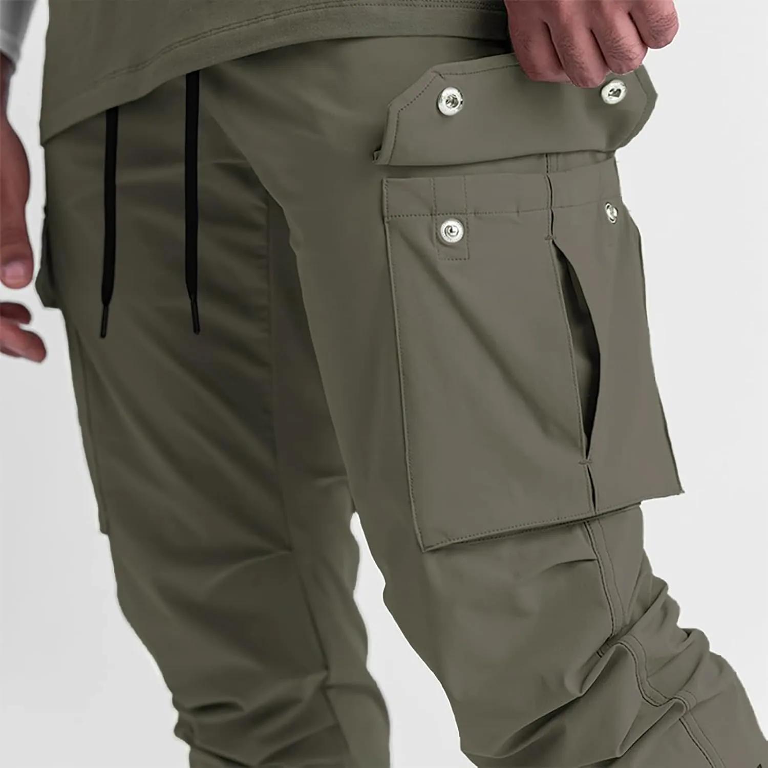 DIOTSR Mens Lightweight Joggers Pants, Cargo Athletic Sweatpants for Men, Slim Workout Pants with Pockets