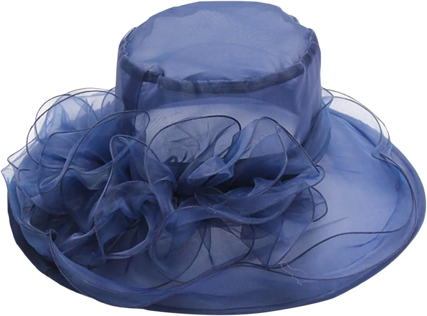 European and Fashion Sun Hat Mesh Lace Flower Sun Hat Outdoor Foldable Large Brim Women's Hat Summer Woman Hats