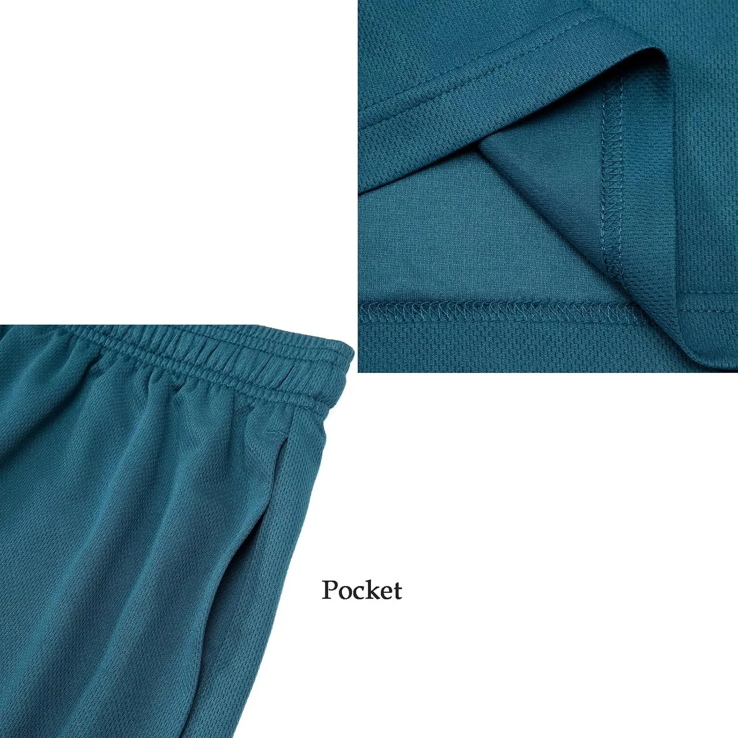 Facitisu Men Athletic Shorts Pack Lightweight Activewear Quick Dry Elastic Waistband Workout Shorts