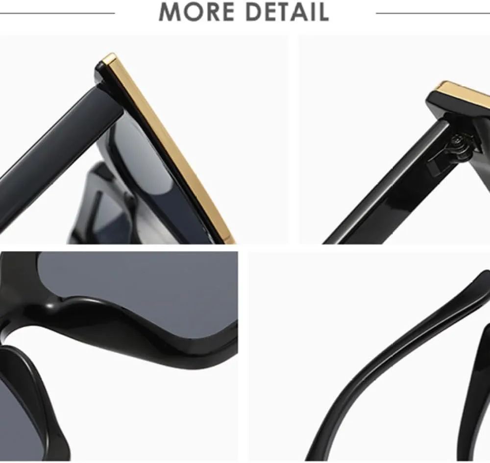 Fashion Cat Eye Sunglasses Women Luxury Vintage Gradient Eyeglasses Retro Cateye Sun Glasses Female Eyewear UV400