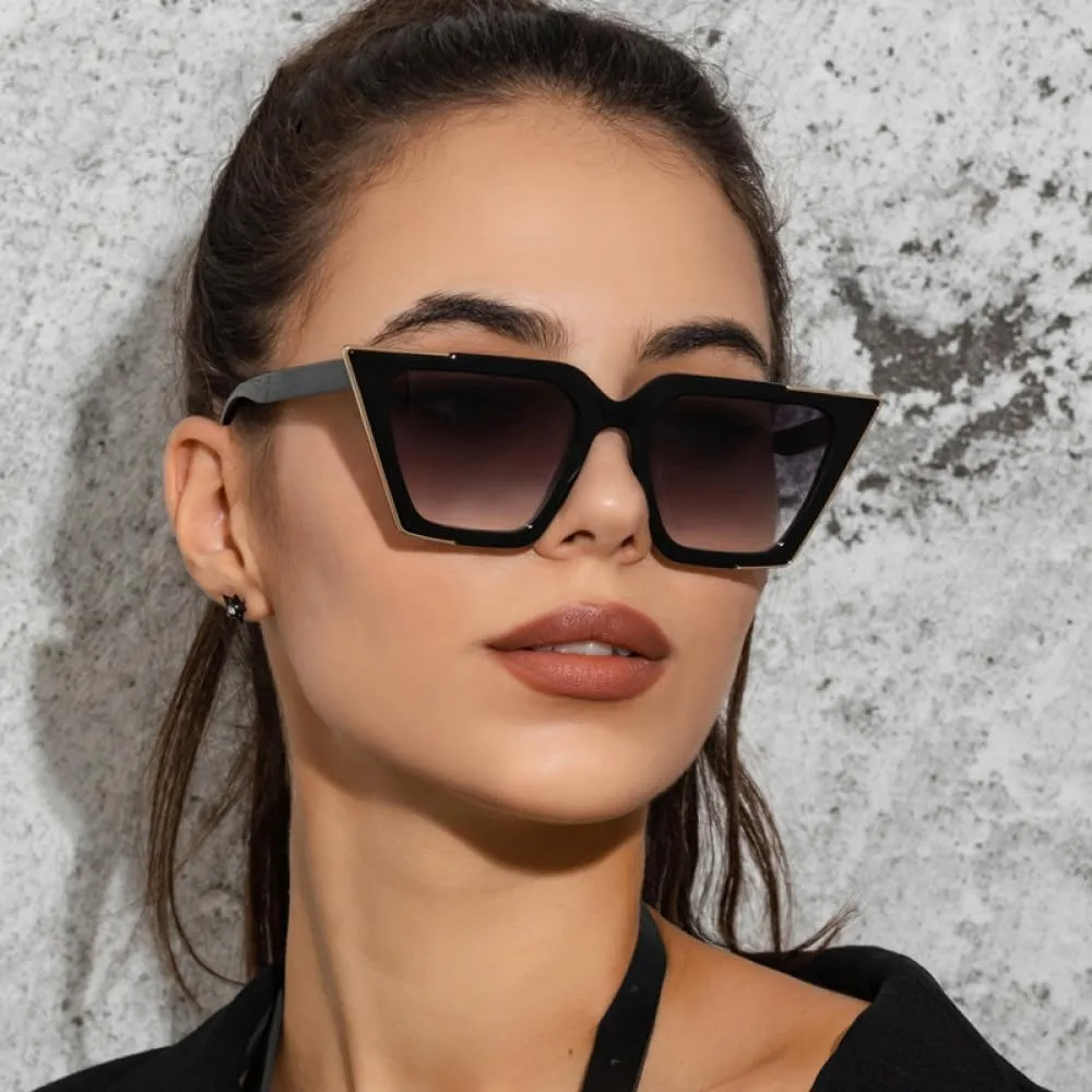 Fashion Cat Eye Sunglasses Women Luxury Vintage Gradient Eyeglasses Retro Cateye Sun Glasses Female Eyewear UV400