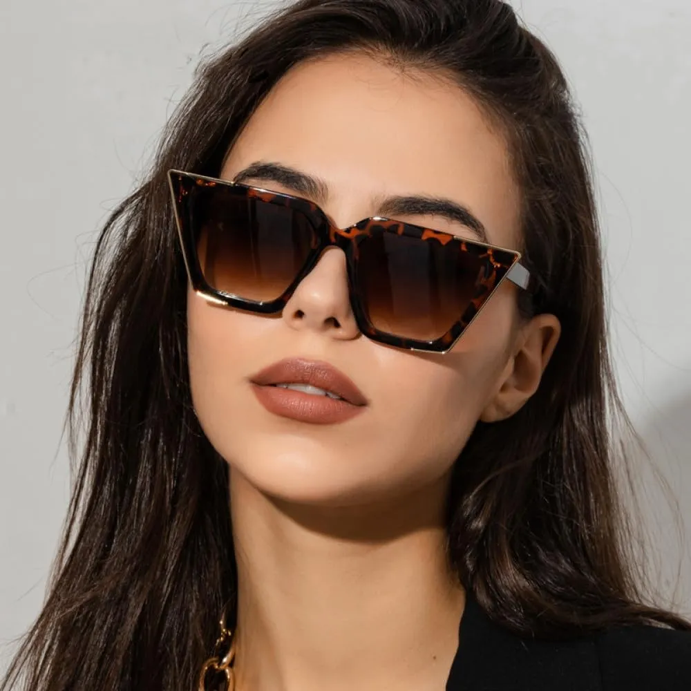 Fashion Cat Eye Sunglasses Women Luxury Vintage Gradient Eyeglasses Retro Cateye Sun Glasses Female Eyewear UV400