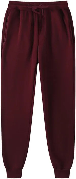 Fleece Lined Cinch Bottom Sweatpants Womens Sweatpants with Pockets Baggy Casual Cuffed Cozy High Waisted Joggers