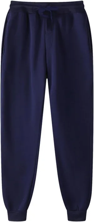 Fleece Lined Cinch Bottom Sweatpants Womens Sweatpants with Pockets Baggy Casual Cuffed Cozy High Waisted Joggers