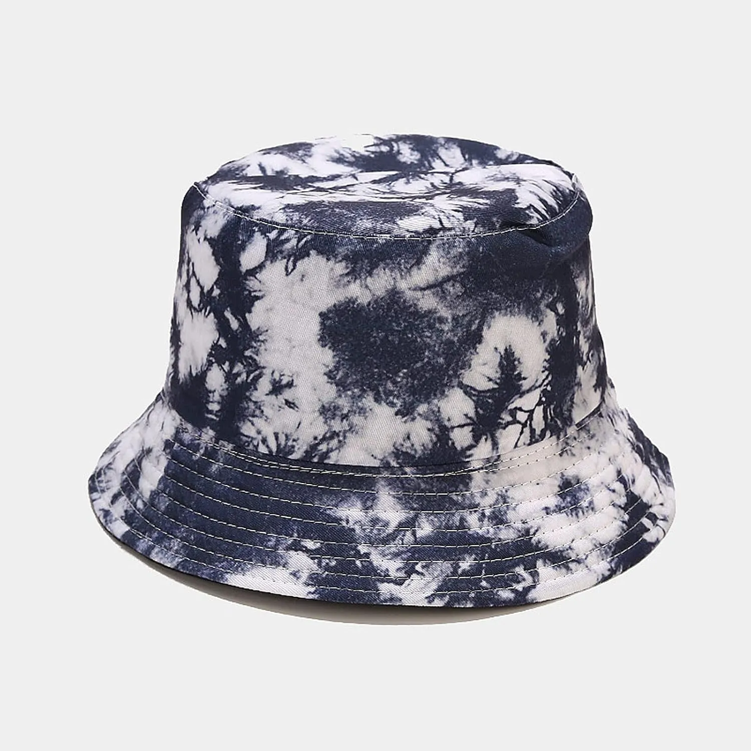 Fuzzy Black Bucket Hat Bucket Packable Beach Mens Side Hats Summer Double Tie-dye Hat Sun Washed Women