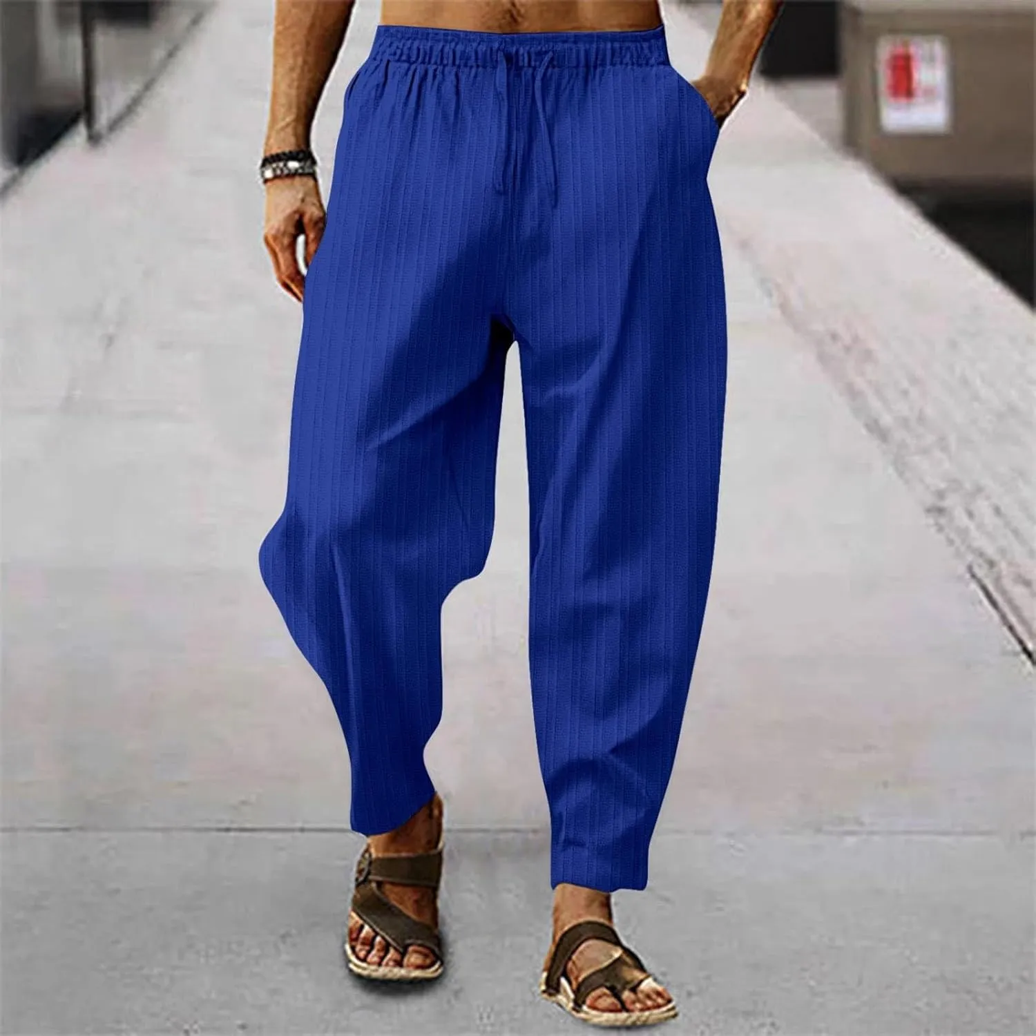 GIERIDUC Men’s Active Athletic Sweatpants Straight Fit Chinos Pants Men Mens Slim Fit Corduroy Jeans Best Mens Cord Trousers
