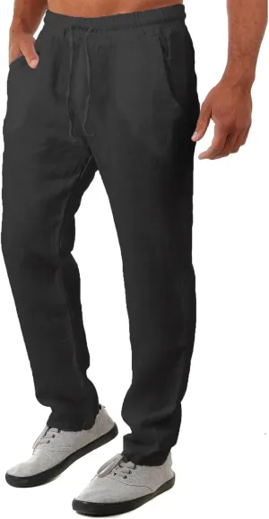 GIERIDUC Men's Drawstring Waist Cargo Pants Mens Cargo Shorts Size 33 Waist Mens Long Underwear Pants Fleece Cargo Pants Men