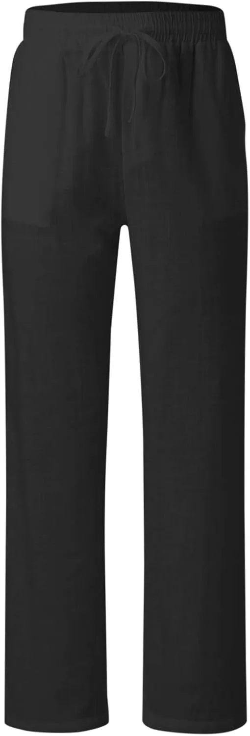 GIERIDUC Men's Drawstring Waist Cargo Pants Mens Cargo Shorts Size 33 Waist Mens Long Underwear Pants Fleece Cargo Pants Men