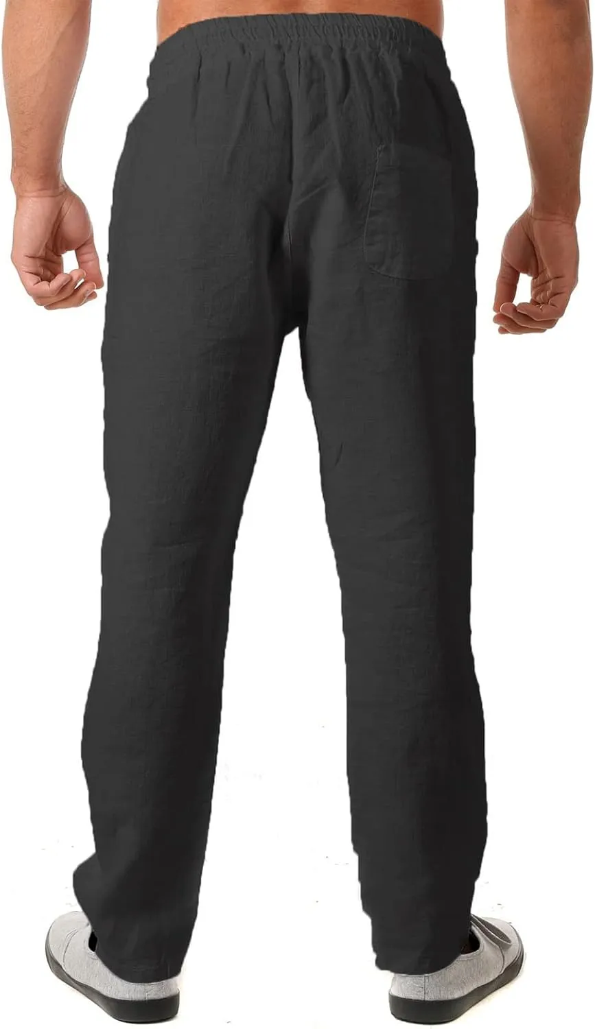 GIERIDUC Men's Drawstring Waist Cargo Pants Mens Cargo Shorts Size 33 Waist Mens Long Underwear Pants Fleece Cargo Pants Men