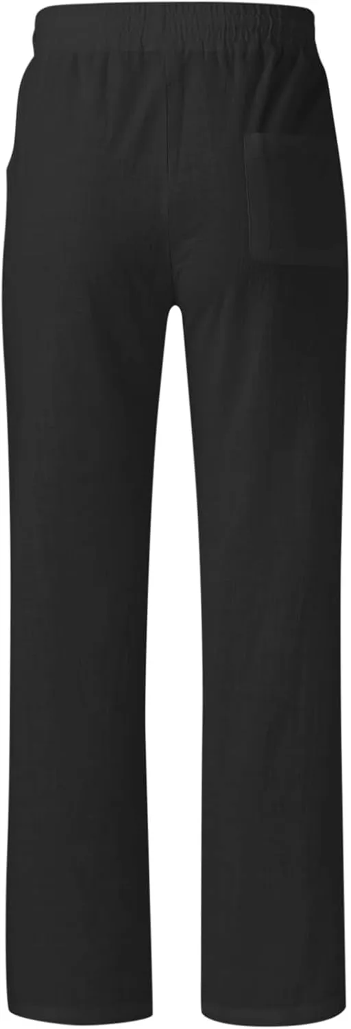 GIERIDUC Men's Drawstring Waist Cargo Pants Mens Cargo Shorts Size 33 Waist Mens Long Underwear Pants Fleece Cargo Pants Men