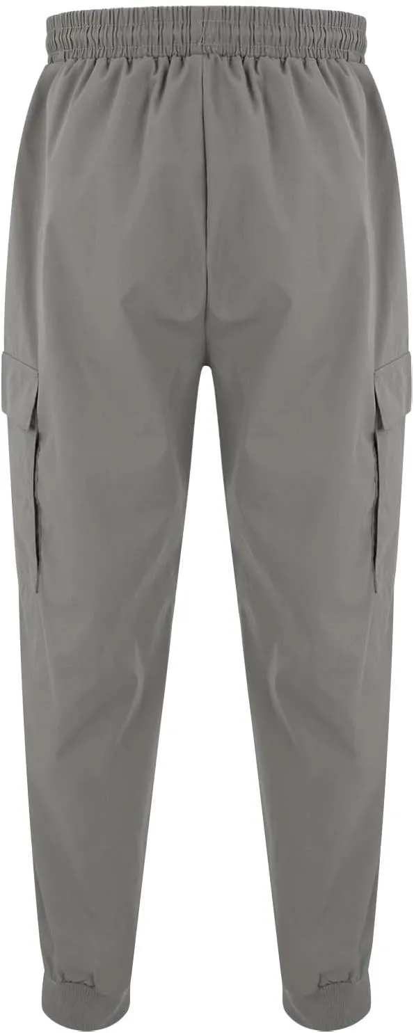 GIERIDUC Men's Paisley Pants Cargo Jogger Men's Tall Size Athletic Pants Mens Polyester Cargo Pants Relaxed Fit Cord Trouser