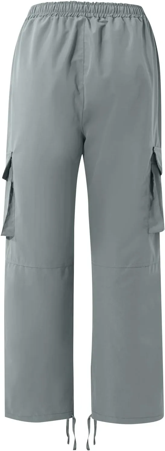 GOFULY Mens Cargo Pants Baggy Fashion Sweatpants with Pockets and Draw String with Pocket Casual Pants Joggers Trousers