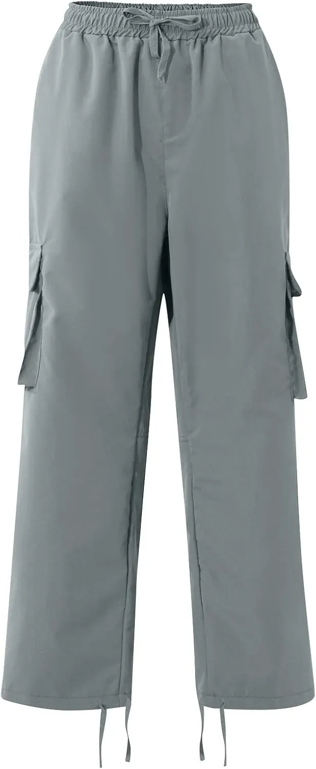 GOFULY Mens Cargo Pants Baggy Fashion Sweatpants with Pockets and Draw String with Pocket Casual Pants Joggers Trousers